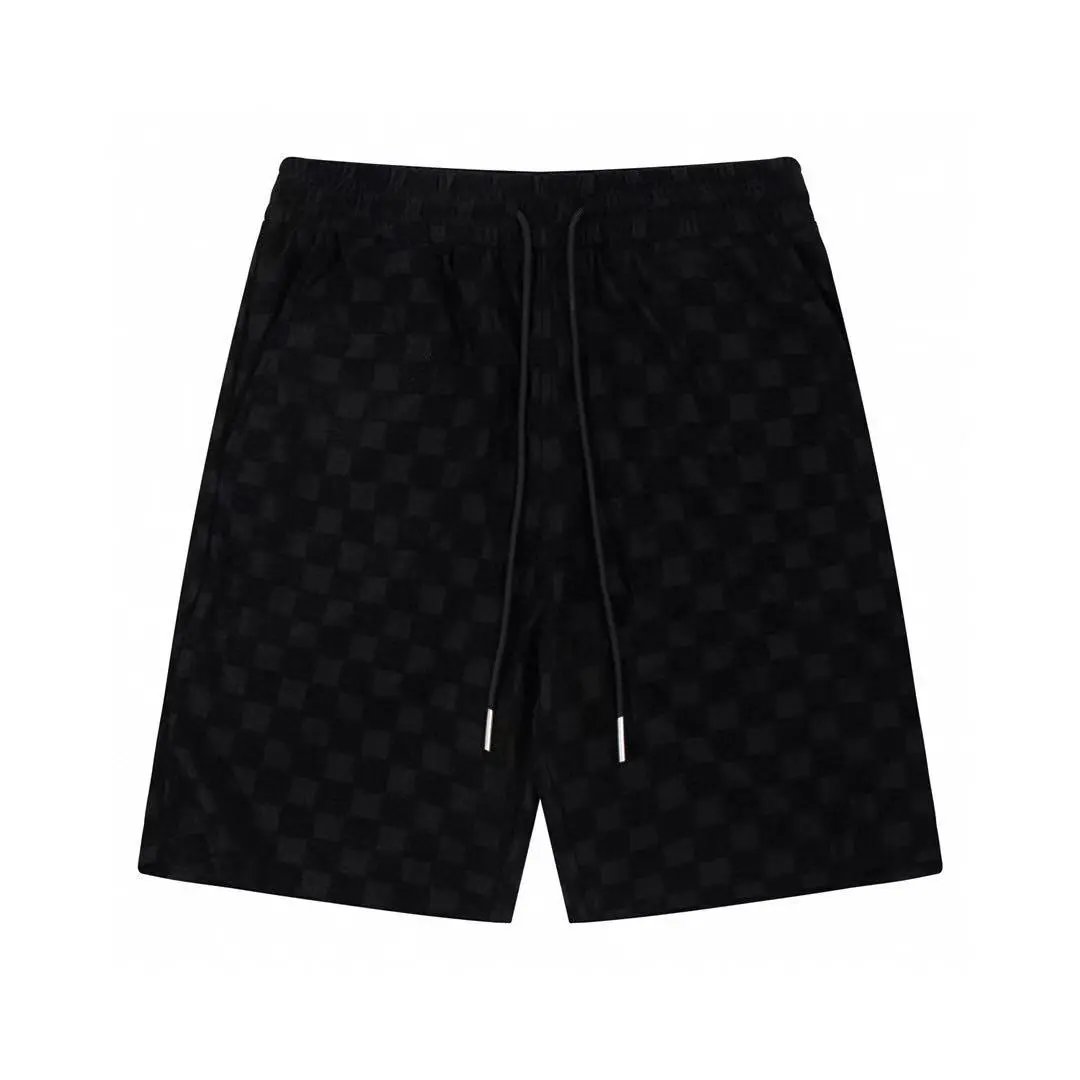 Louis Vuitton Damier Jacquard Drawstring Shorts Black