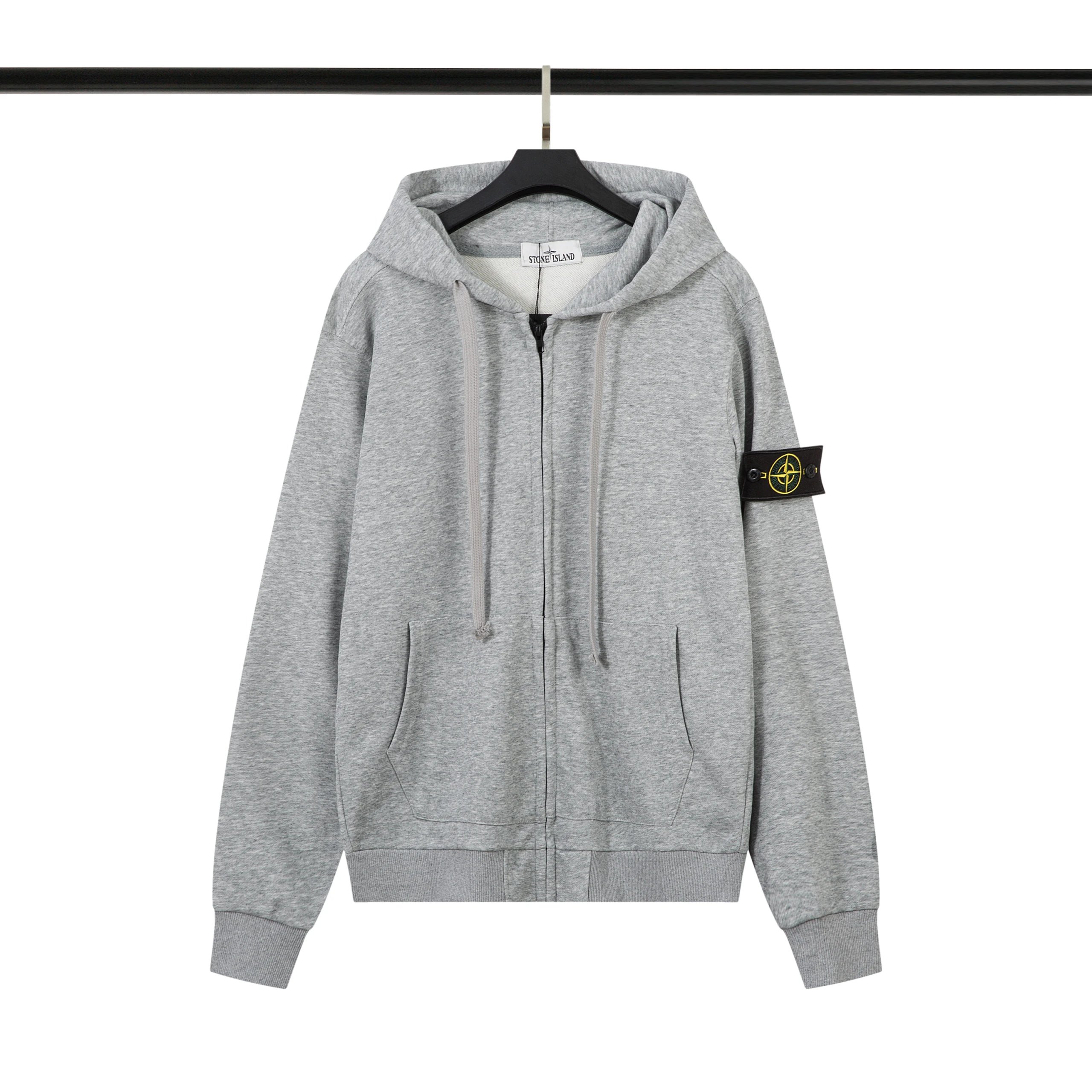 Stone Island Hoodie Heather Grey