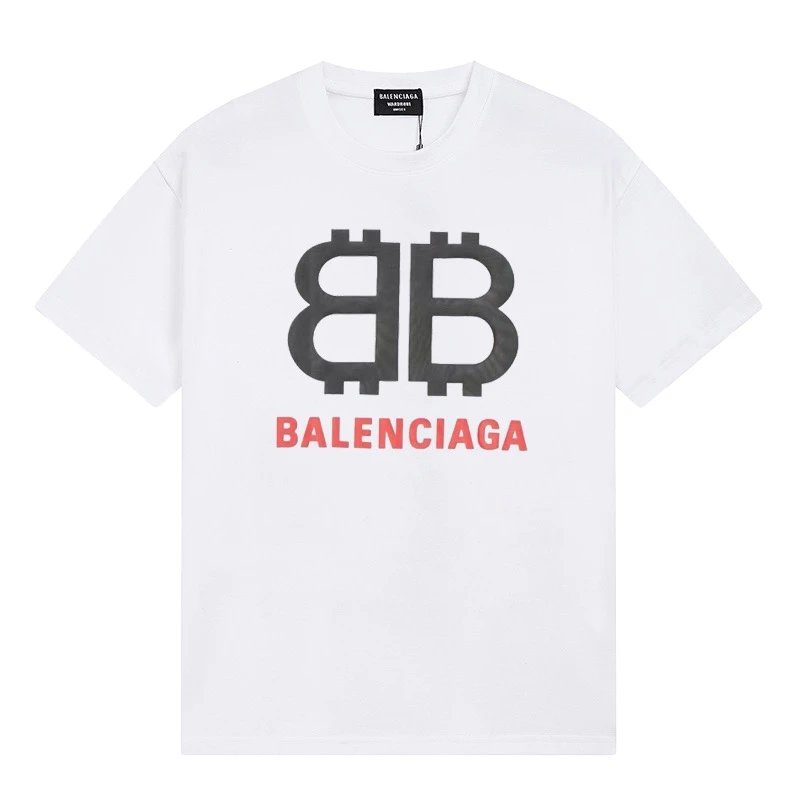 Balenciaga Bitcoin BB Logo Tee White