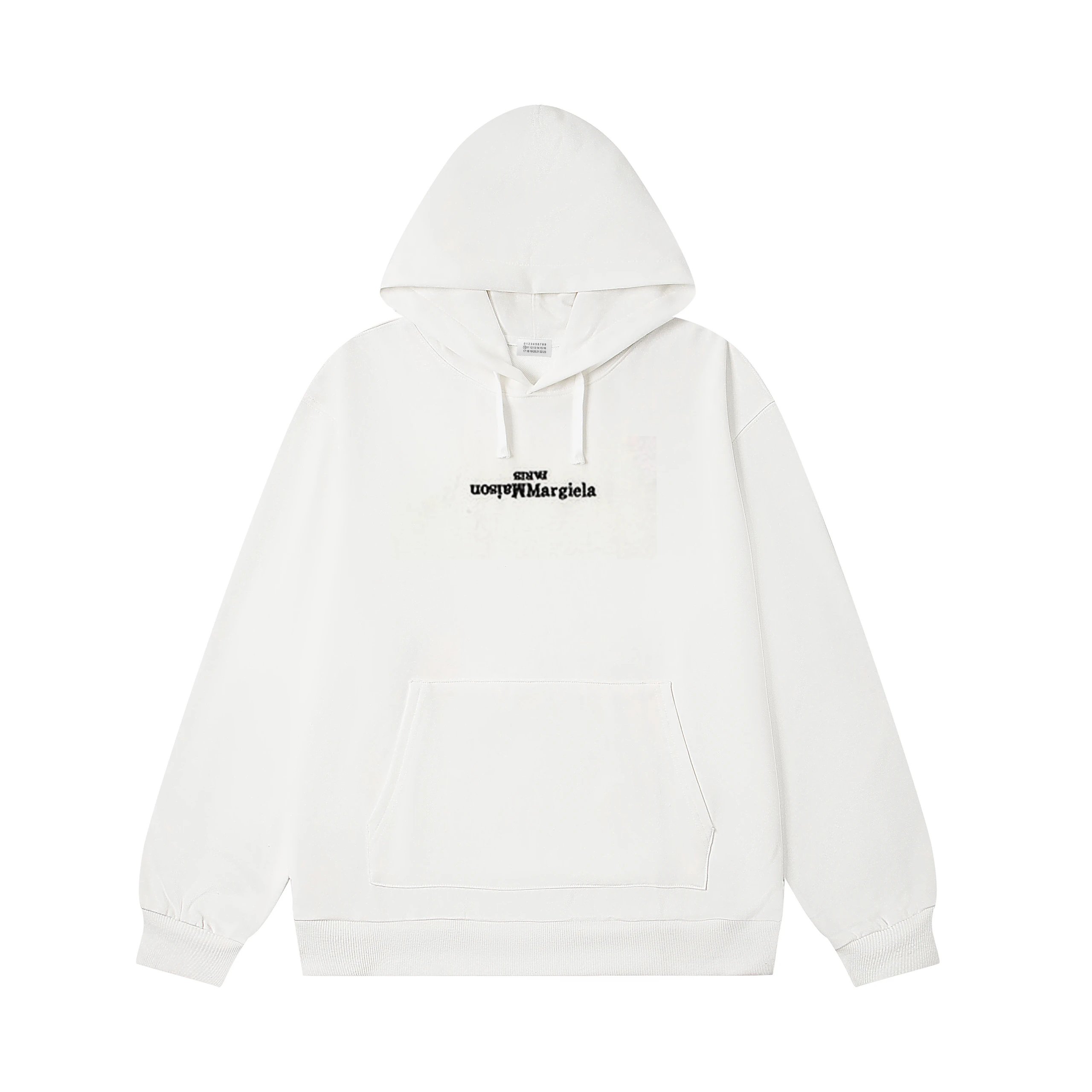Maison Margiela Hoodie White Graphic 1