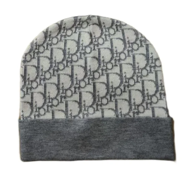 Dior Hats Oblique Logo Knit Beanie product detail image 10
