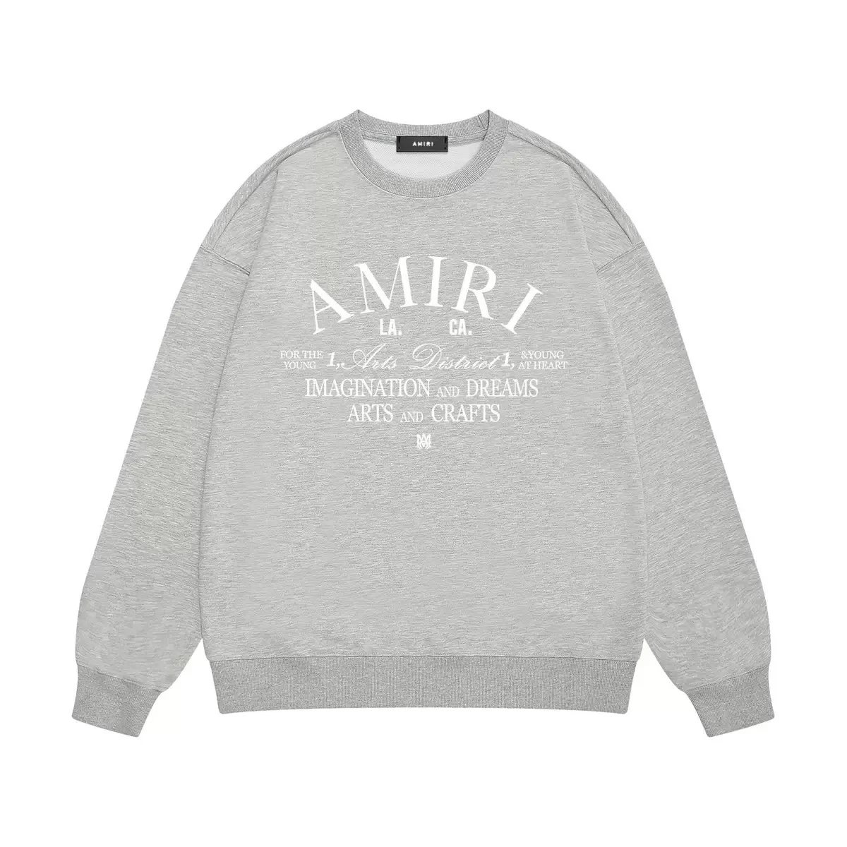 Amiri Logo Embroidered White Hoodie - 6