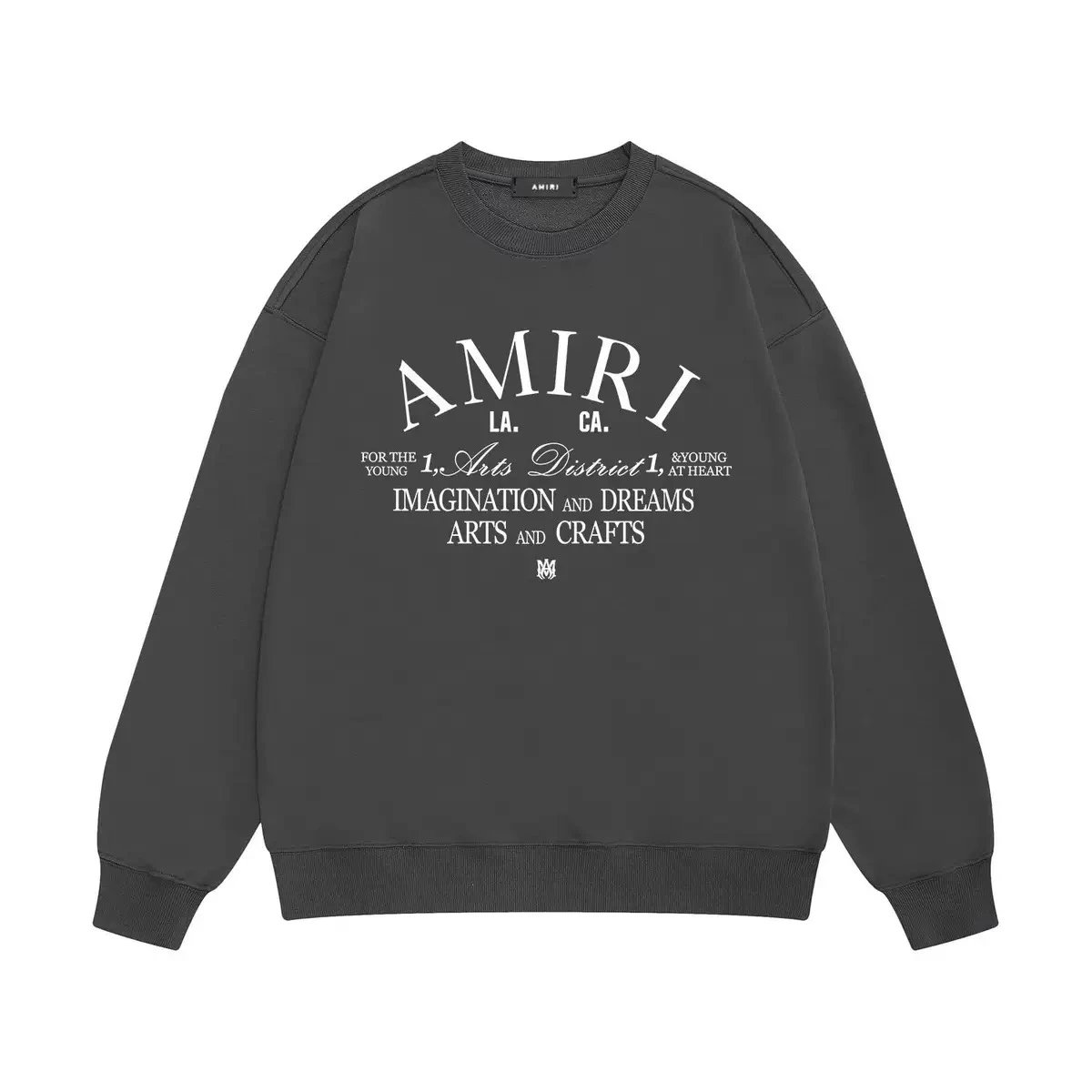 Amiri Logo Embroidered White Hoodie - 4