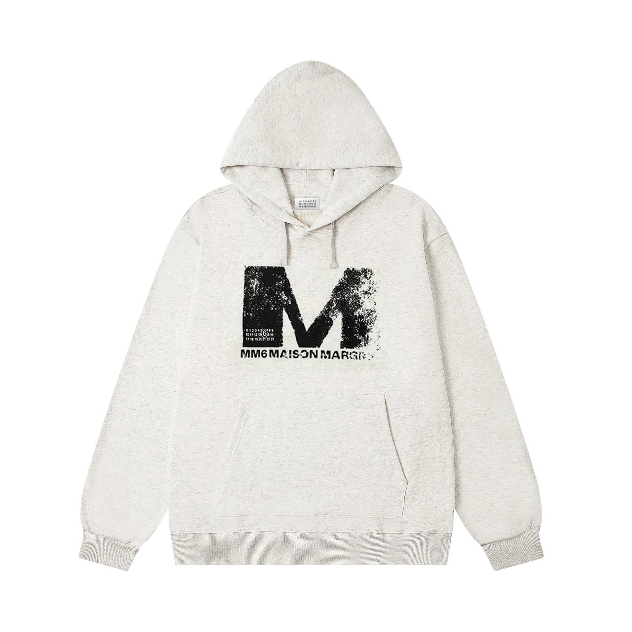 MM6 Maison Margiela Logo Hoodie Oatmeal