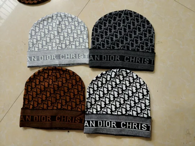 Dior Hats Oblique Logo Knit Beanie product detail image 1