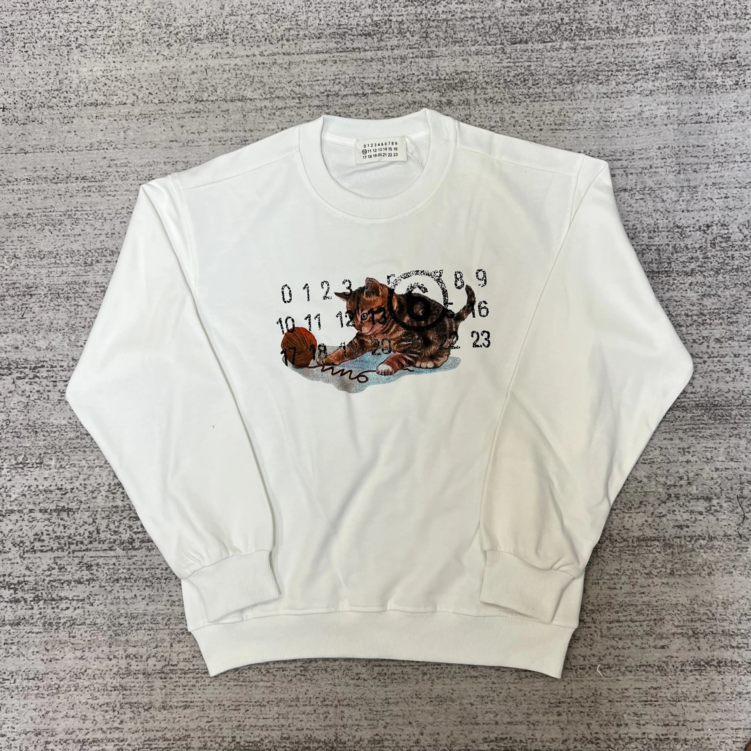 Maison Margiela MM6 Logo Print White Sweatshirt - 14