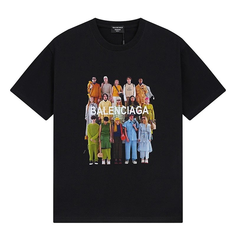 Balenciaga Group Photo Print T