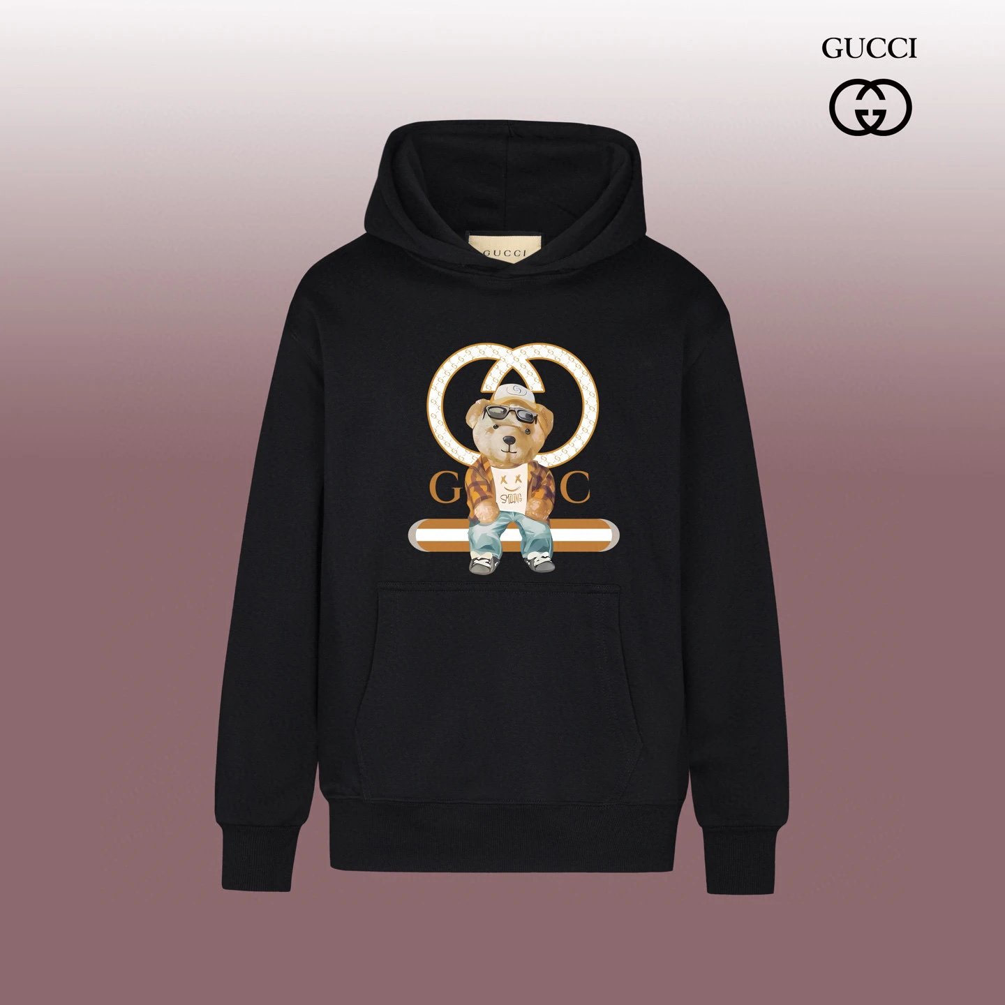 Gucci Logo Print White Hoodie - 10