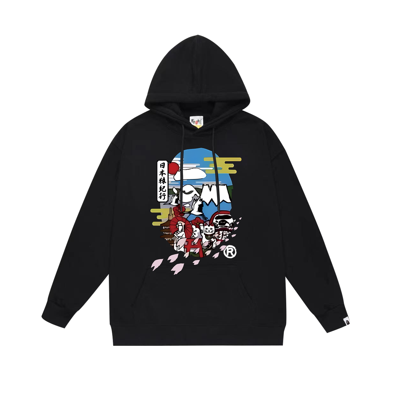 BAPE Japan Samurai Graphic Hoodie Black