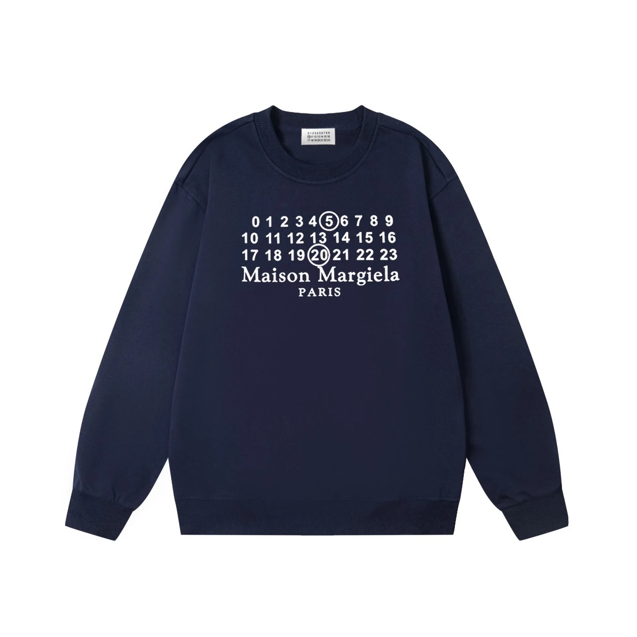 Maison Margiela Replica Numbered Sweater Navy - 9
