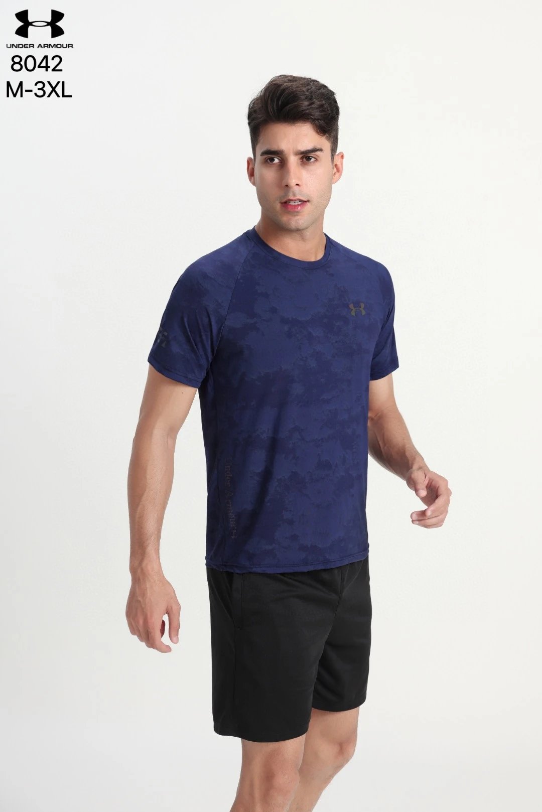 Under Armour Rush Seamless Tee Navy Blue