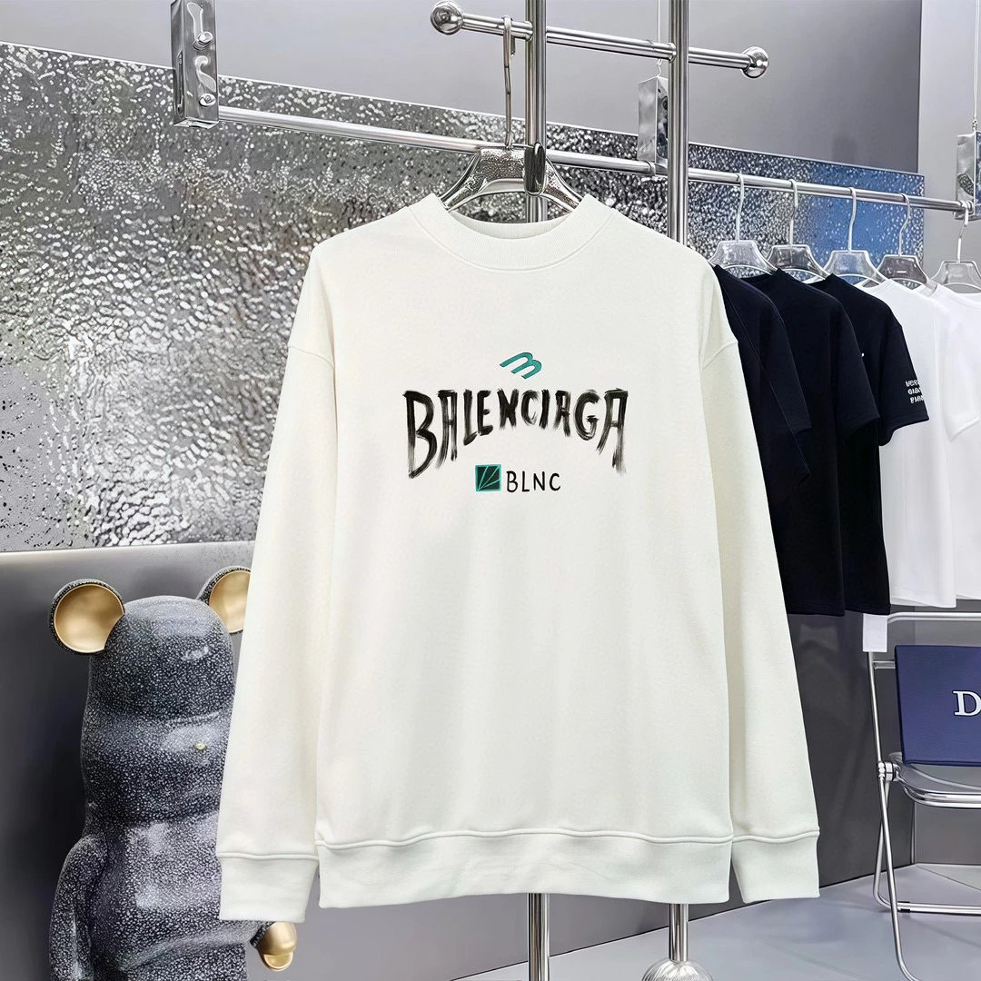 Balenciaga Graphic Sweatshirt Cream