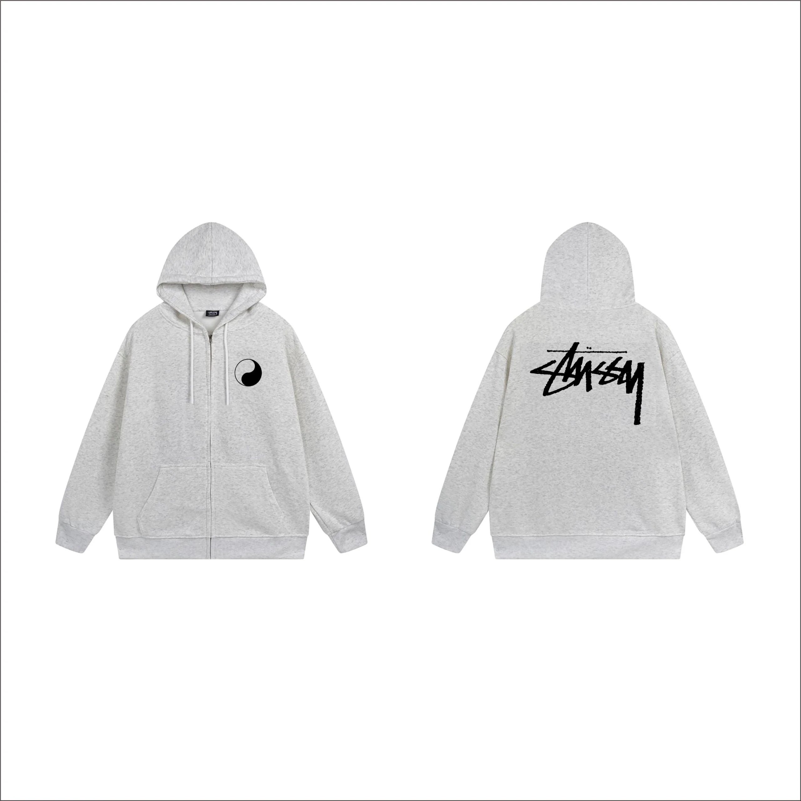 Stussy Dice Print Zip-Up Hoodie Black - 7