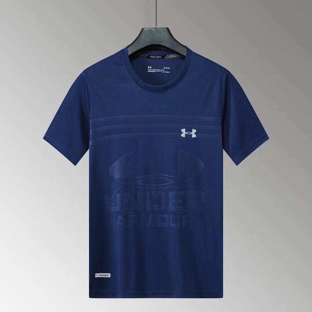 Under Armour HeatGear Threadborne Run Tee Navy Blue