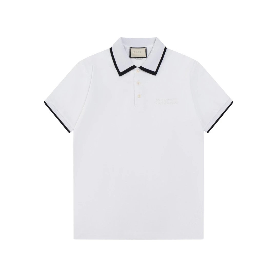 Gucci Logo Polo Shirt White Black