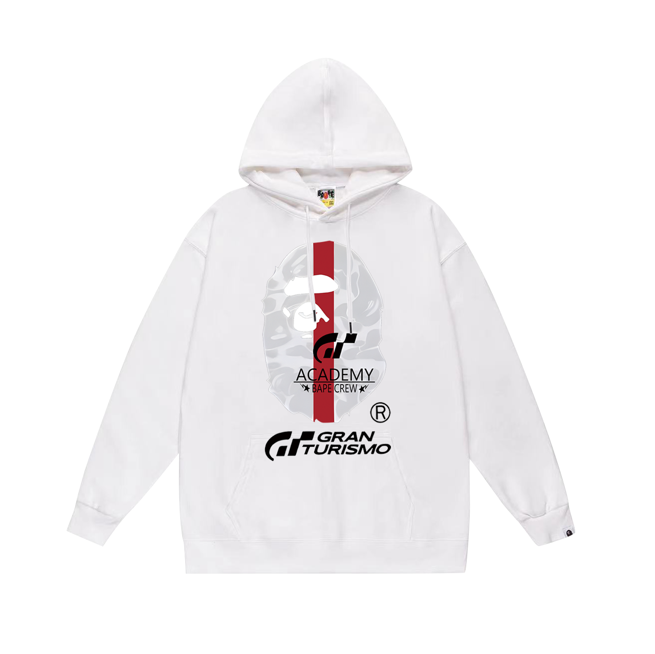 BAPE x Gran Turismo Academy Hoodie White