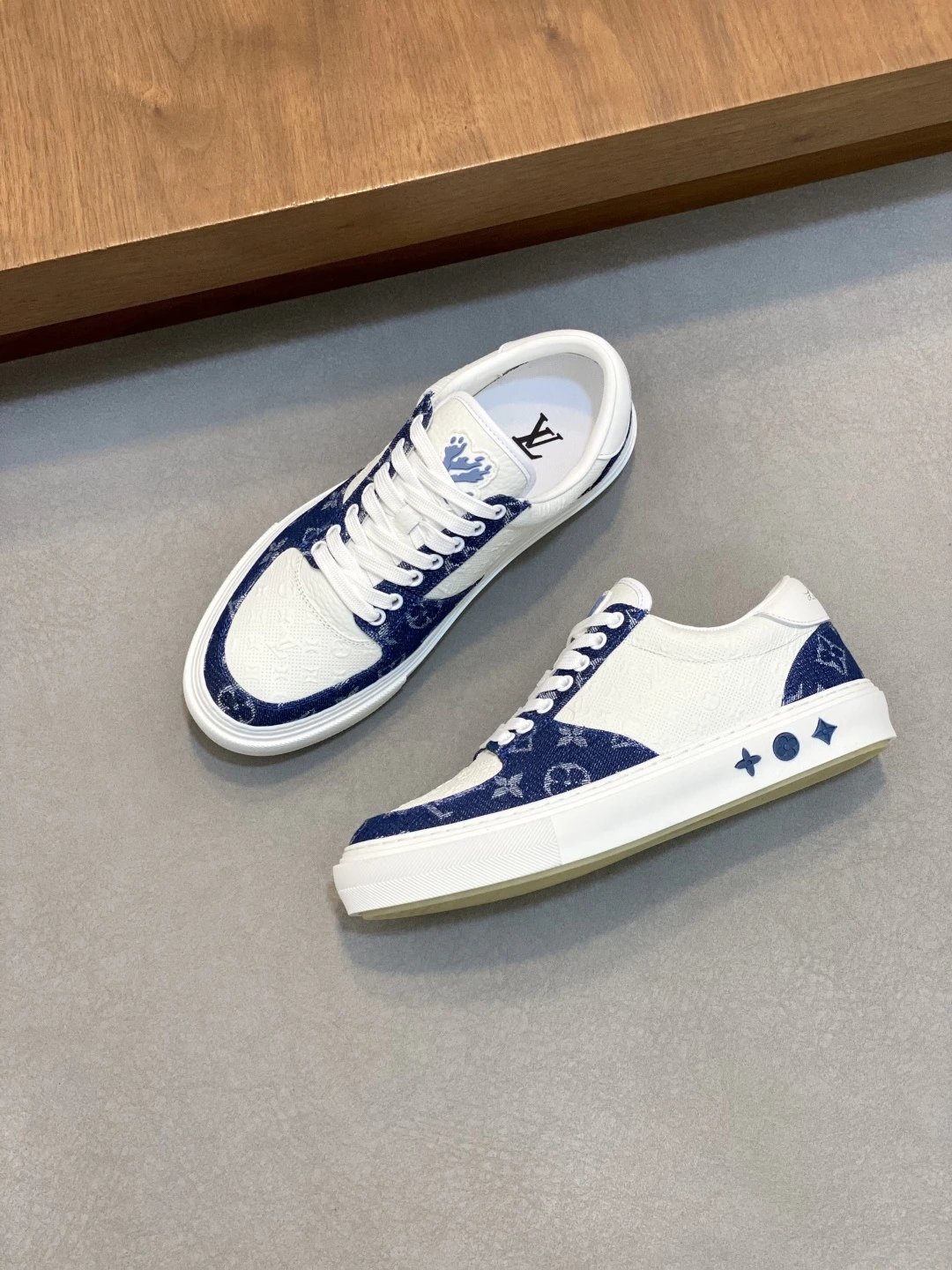 Louis Vuitton Skate Sneaker Monogram Denim Blue White