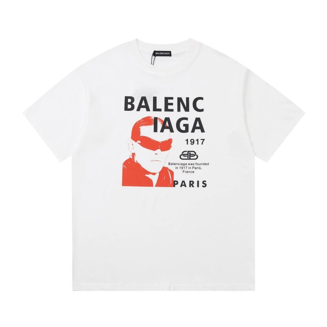 Balenciaga 1917 Founder Portrait Tee White