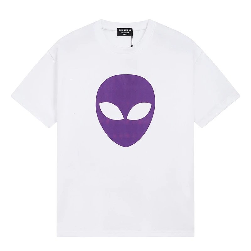 Balenciaga Alien Print Tee White