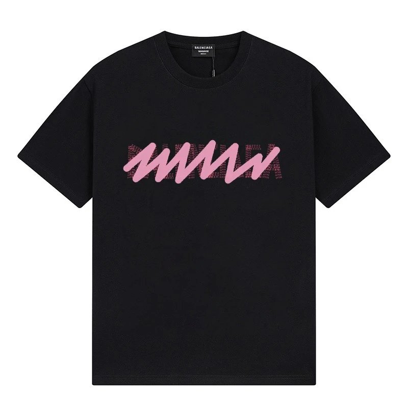 Balenciaga Scribble Graffiti Logo Tee Black