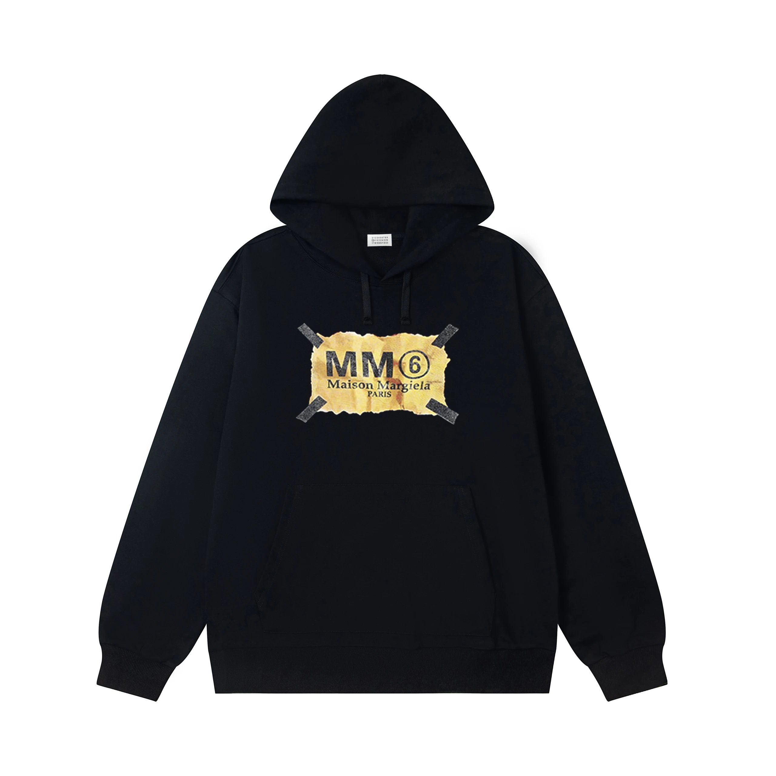 Off-White Numeric Tape Hoodie Black - 12