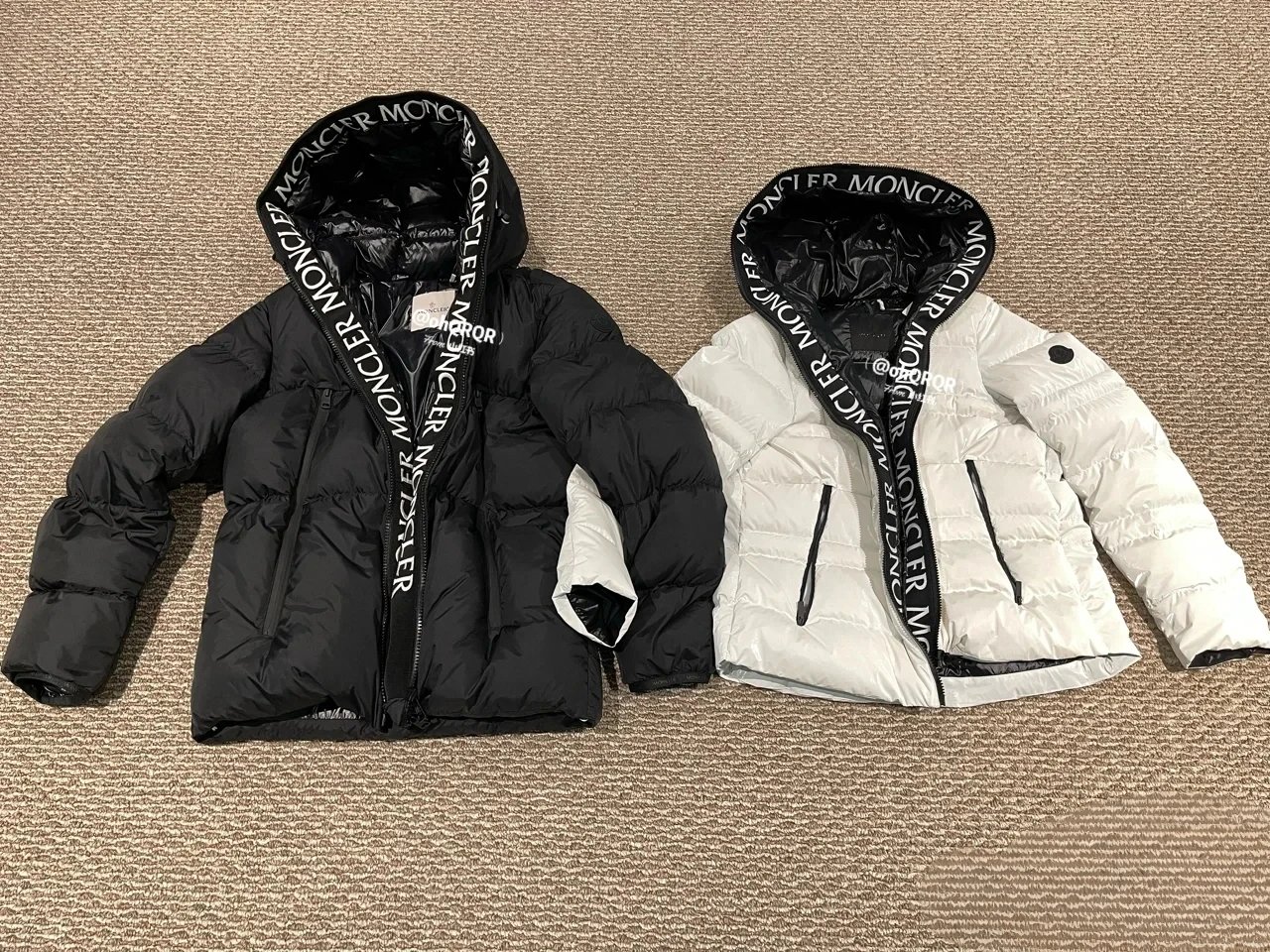 DX6-20 New Winter Embroidered Letter Patchwork Hooded Casual Jacket