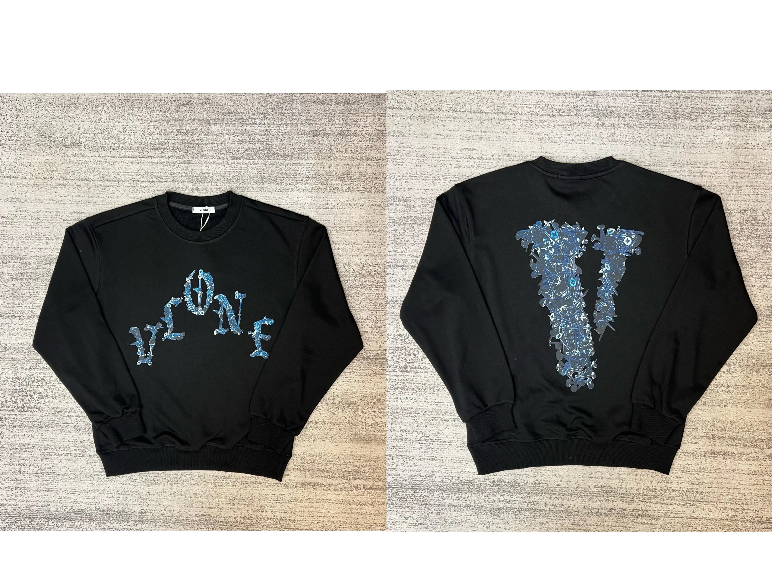 Vlone Black Crewneck Sweatshirt