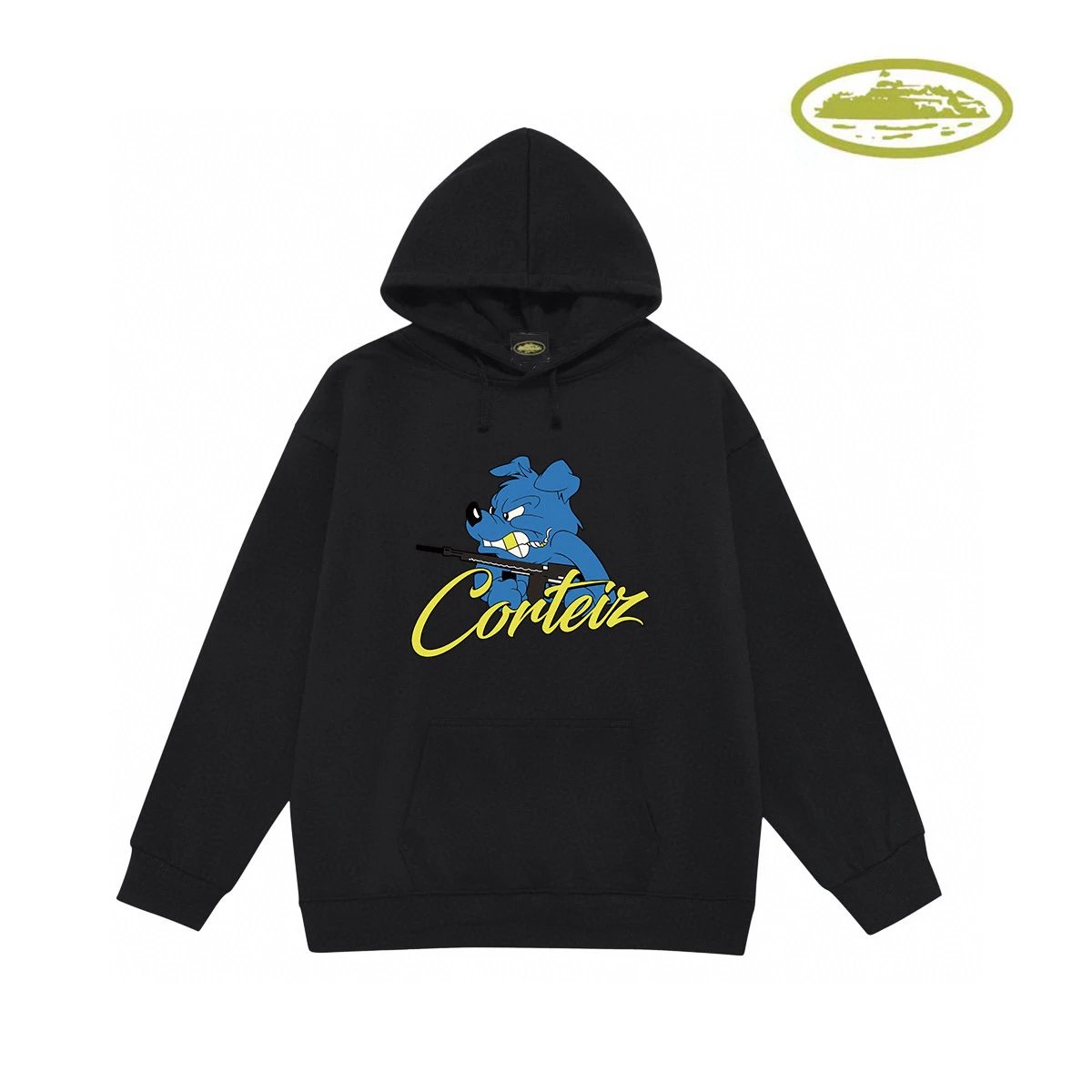 Corteiz Dog Hoodie Black - 14