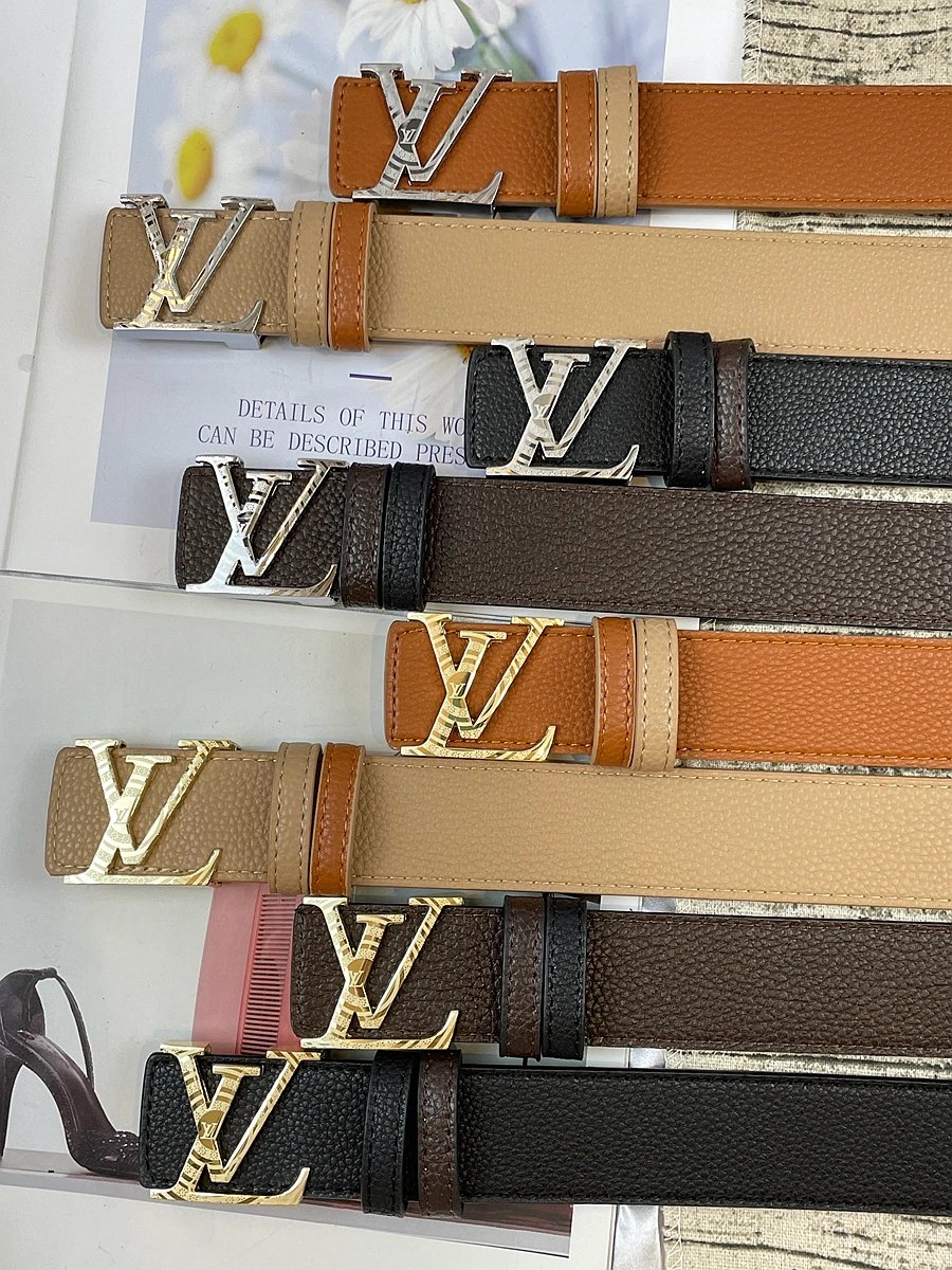 Louis Vuitton LV Initiales Belt Tan Leather Belt - 6