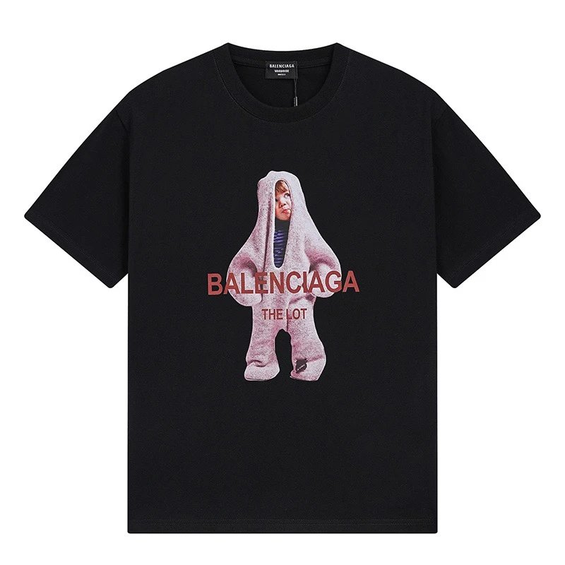 Balenciaga The Lot Bear Kid Tee Black