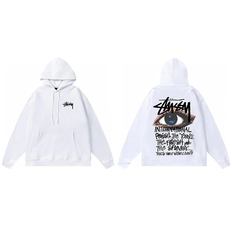 Stussy 8-Ball Hoodie White - 5