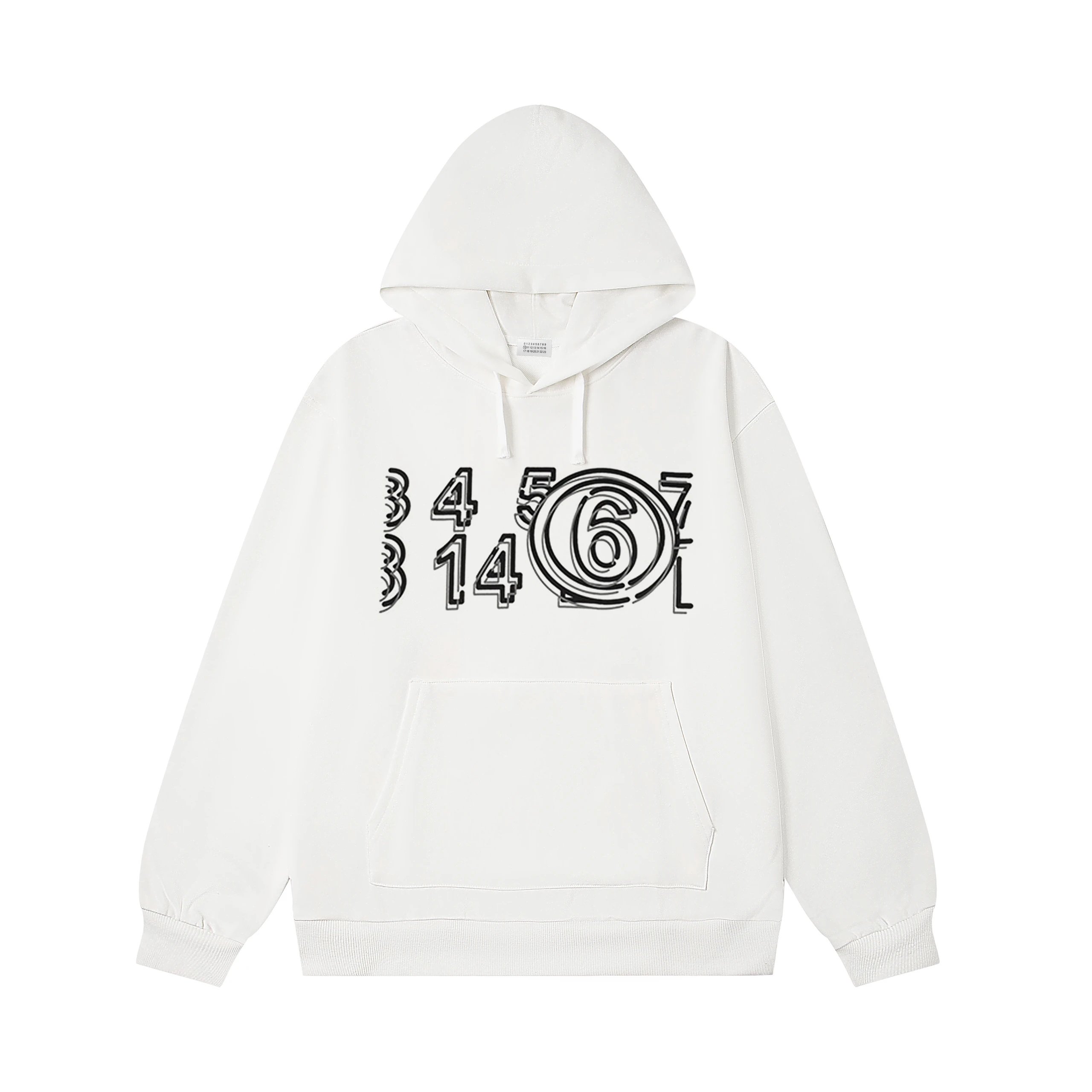Maison Margiela Hoodie White Graphic 4