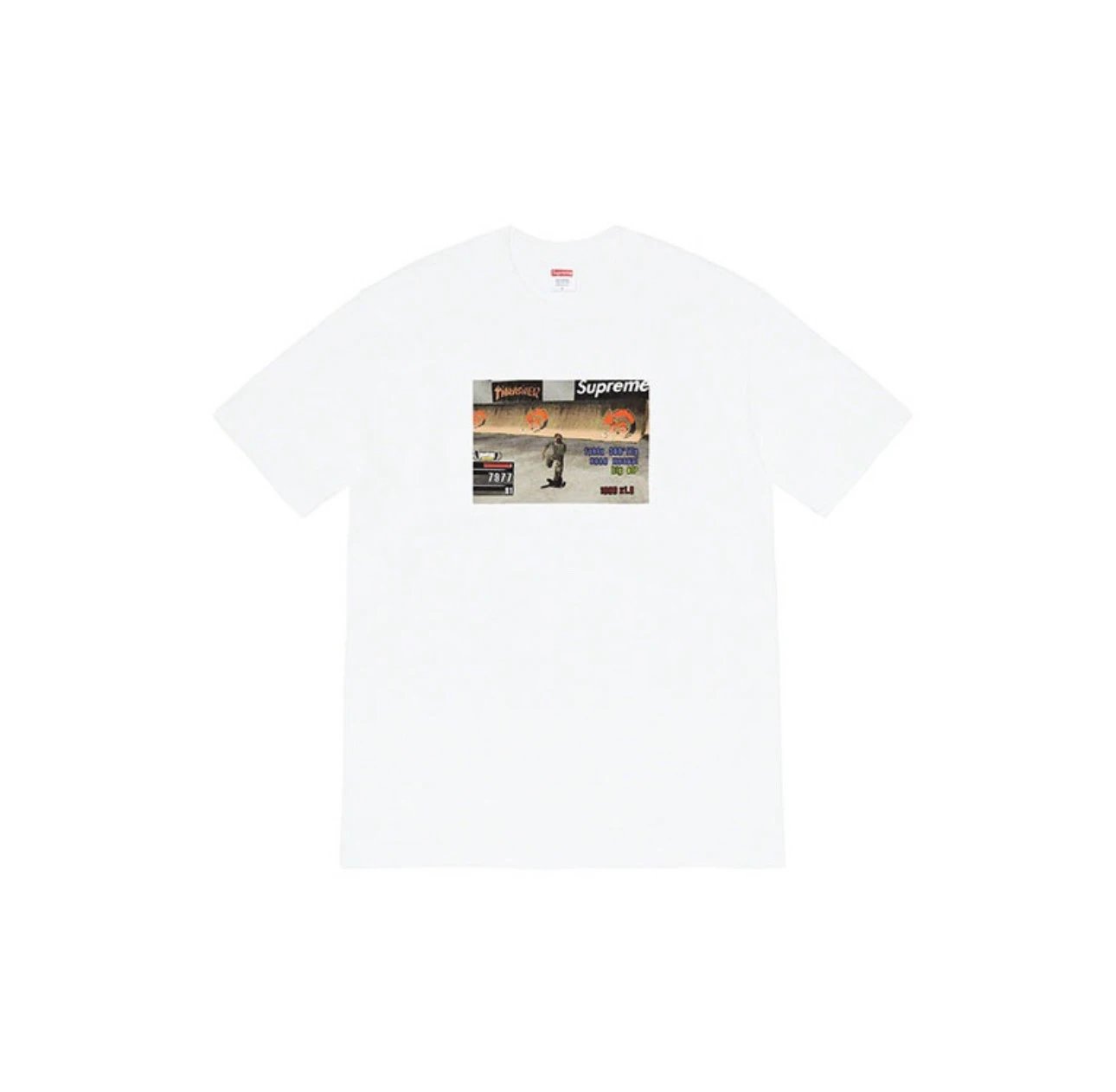 Supreme x Thrasher Skate Game Tee White