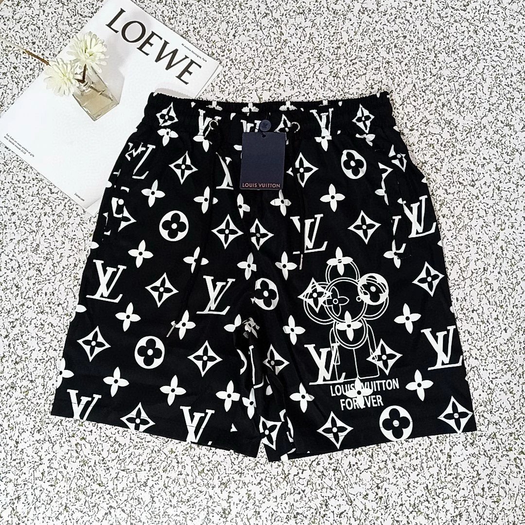 Louis Vuitton LV Forever Bear Swim Shorts Black/White