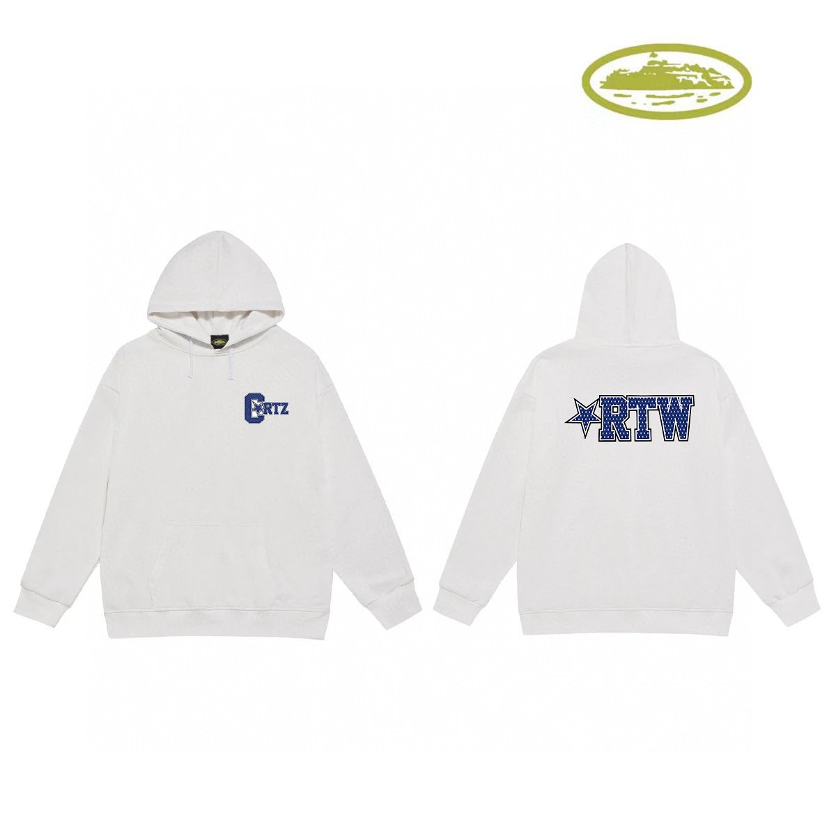 Corteiz Logo Hoodie Gray - 13