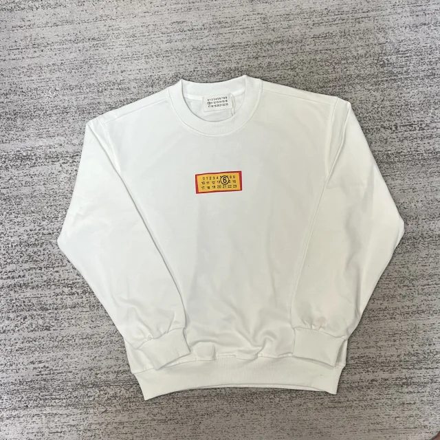 Maison Margiela Hoodies & Sweatshirts Crewneck sweatshirt with numeric graphic print product detail image 27