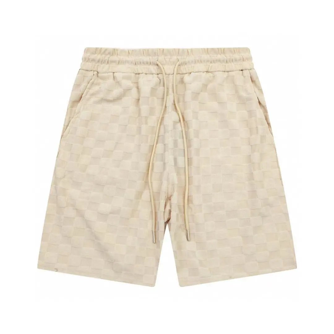 Louis Vuitton Damier Jacquard Drawstring Shorts Cream