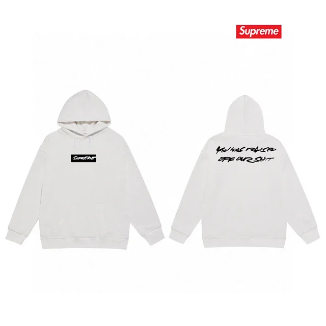 Supreme Hoodies & Sweatshirts Graphic pullover hoodie with kangaroo pocket product detail image 6