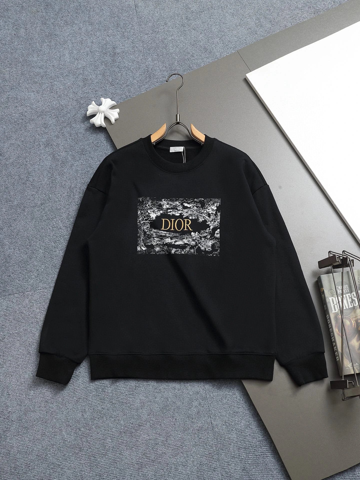 Dior Sweatshirt Black Graphic