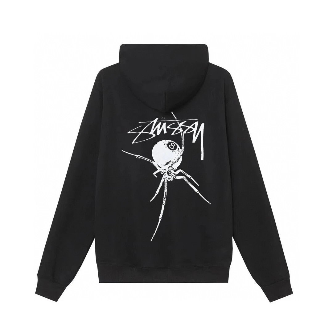 Stussy Spider Hoodie Black