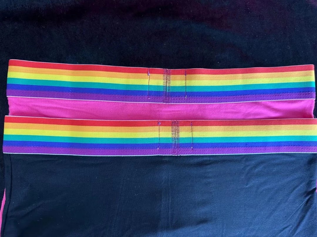 Calvin Klein Rainbow Logo Boxer Briefs - Black and Pink - 6