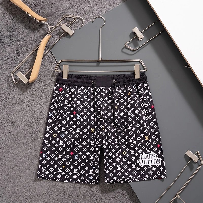 Louis Vuitton LV Monogram Multi-Color Swim Shorts Black
