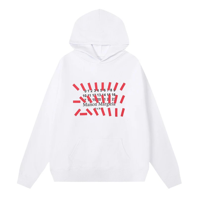 Maison Margiela Hoodie White Red