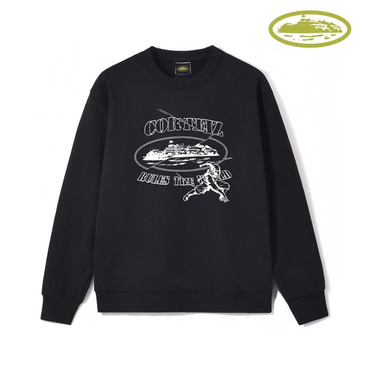 Corteiz Polo Parody Graphic Hoodie Gray - 11