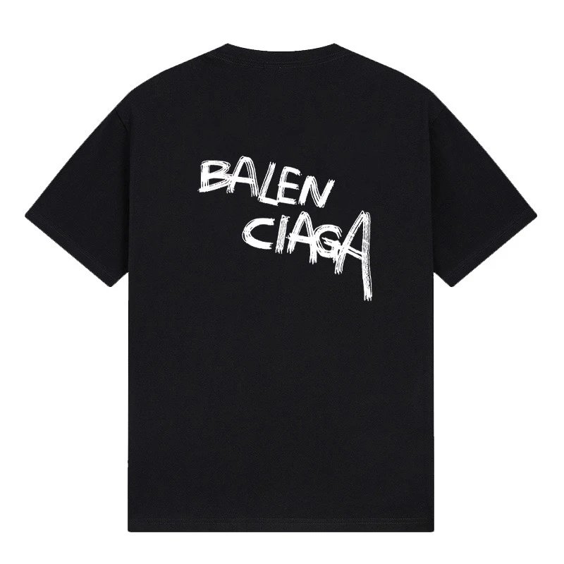 Balenciaga Handwritten Script Tee Black
