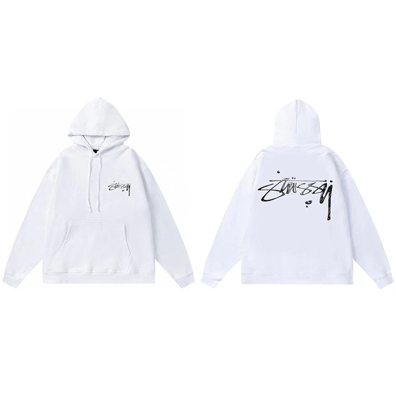 Stussy 8-Ball Hoodie White - 19