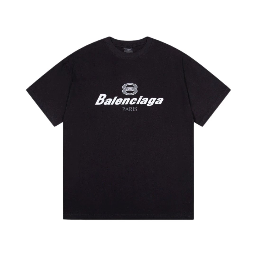 Balenciaga Paris Racing Logo Tee Black