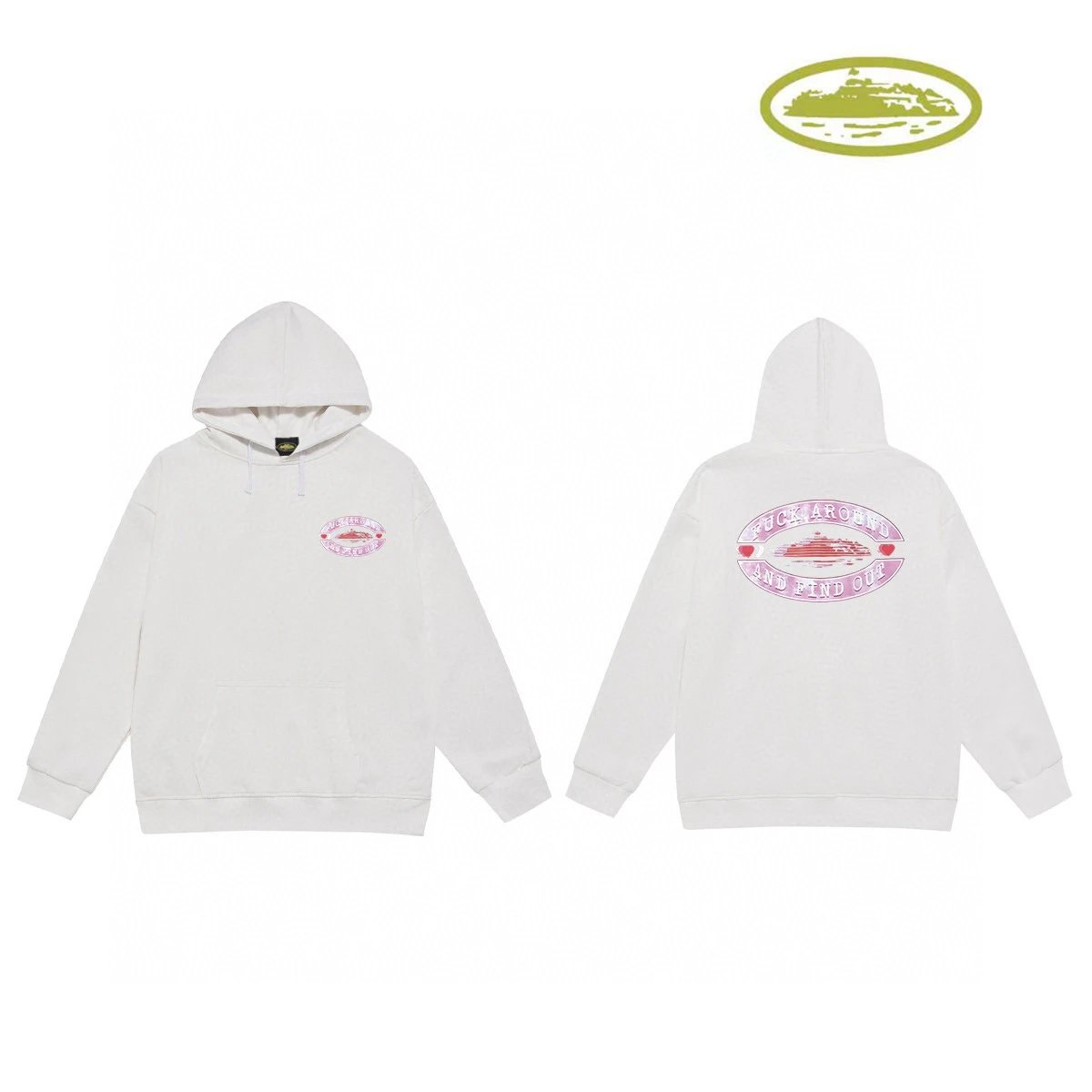 Corteiz Logo Hoodie Gray - 7