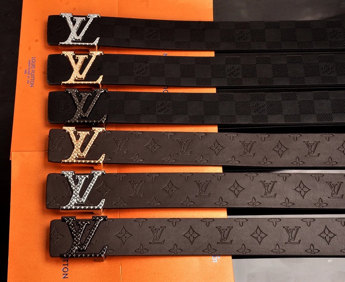 Louis Vuitton Damier Graphite Belt with LV Twist Buckle Black - 3