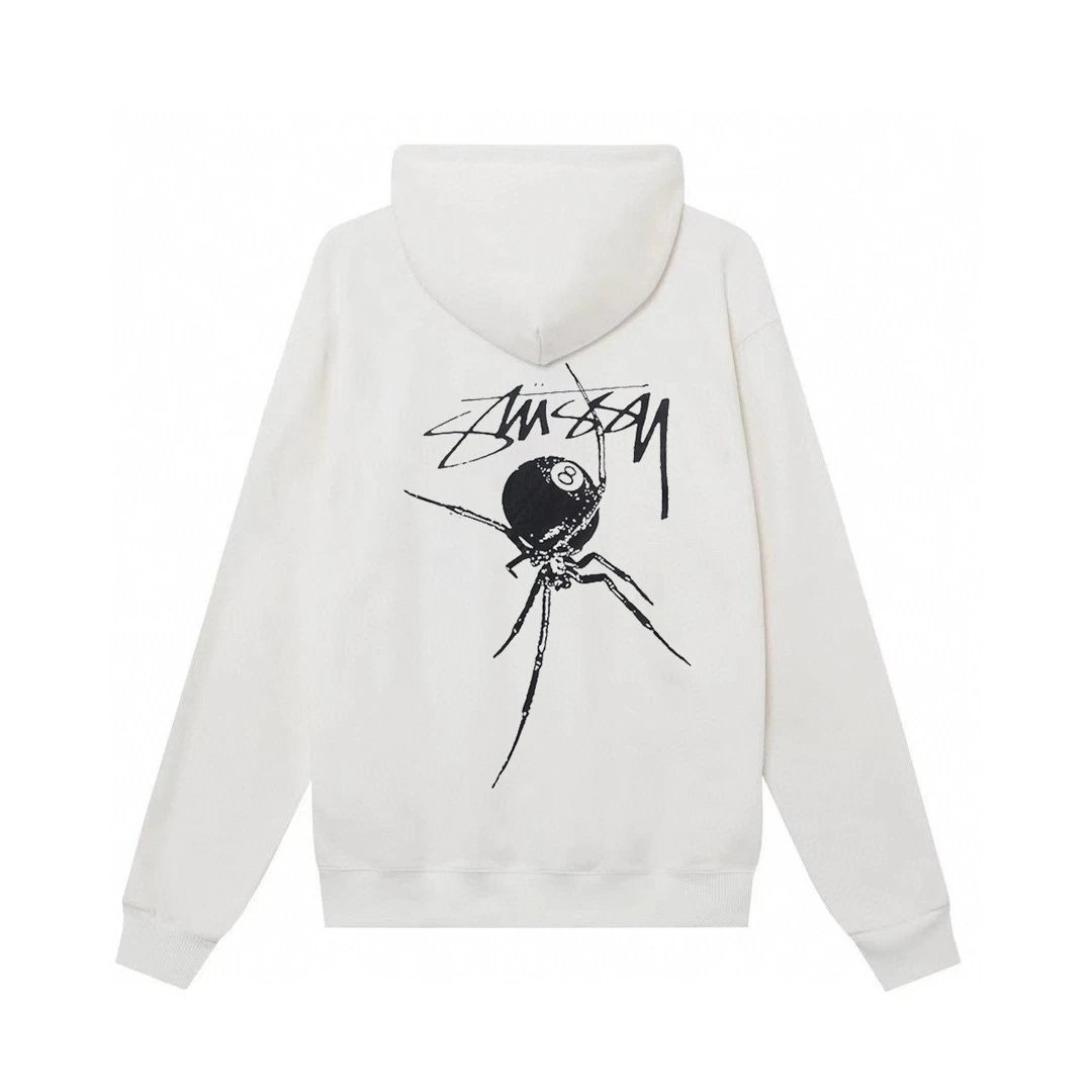 Stussy Spider Hoodie Cream